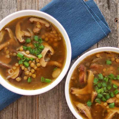 Lentil Mushroom Soup Recipe